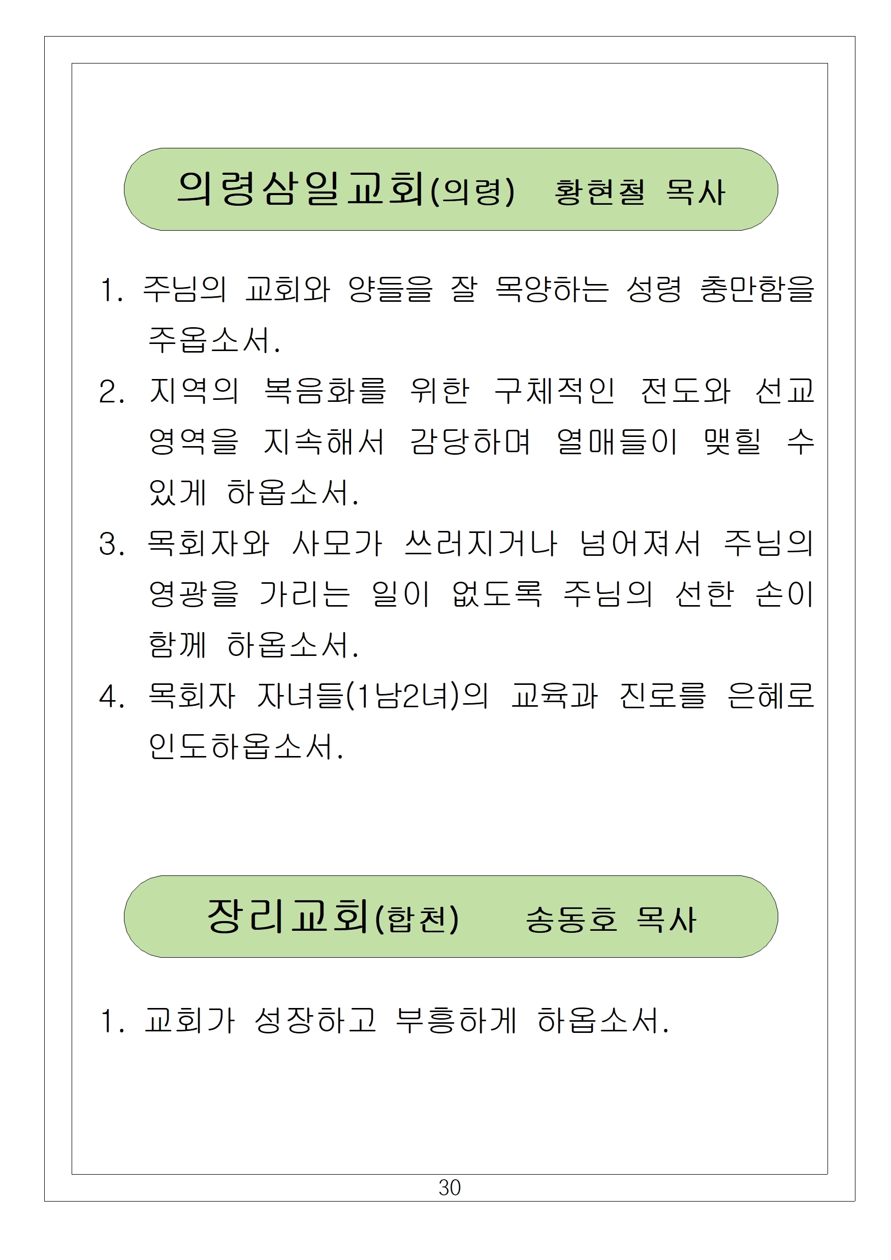 국내선교30